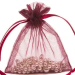 Custom organza bags drawstring packaging printed drawstring bags organza