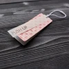 Custom Paper HangTags Plastic PVC Hang Tag With String For Garment Transparent PVC Plastic Hang Tags With Eyelet For Clothes