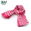 Custom Polyester Logo Scarves - Printed - Personalized Ladies Scarf for Club, School, Uniform, Promotional, Company, Wholesale