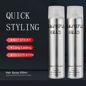 Custom printed natural styles private label styling holding hair spray