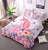 Custom Printed Twin Queen Watercolor Polyester Fabric Kids Girl Unicorn Comforter Bedding Set