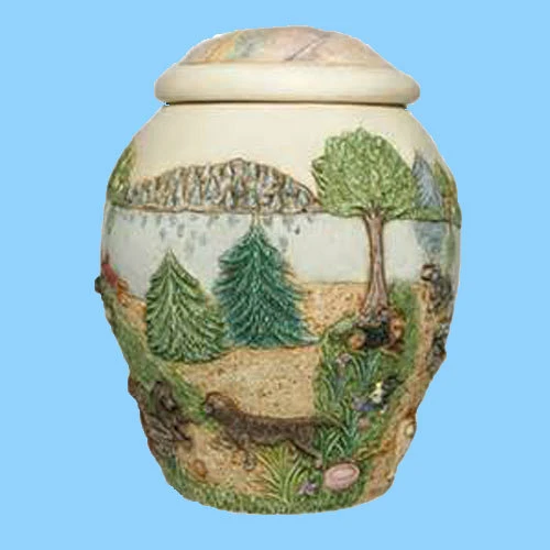 custom shaped home decor ceramic ash urn wholesale High Quality pet Dog ash Urn