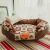 Import Custom Soft Washable Circle Small to Big Size Pink Cartoon Dog Bed Pet Bed Cat Sleeping Bed with Pillow from China