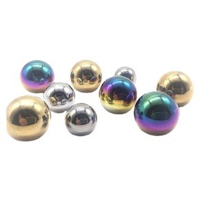 Custom steel balls colored Plated Threaded Carbon Steel Ball Color Steel Ball Coated Solid Metal Balls Plated Bearing Ball 15mm