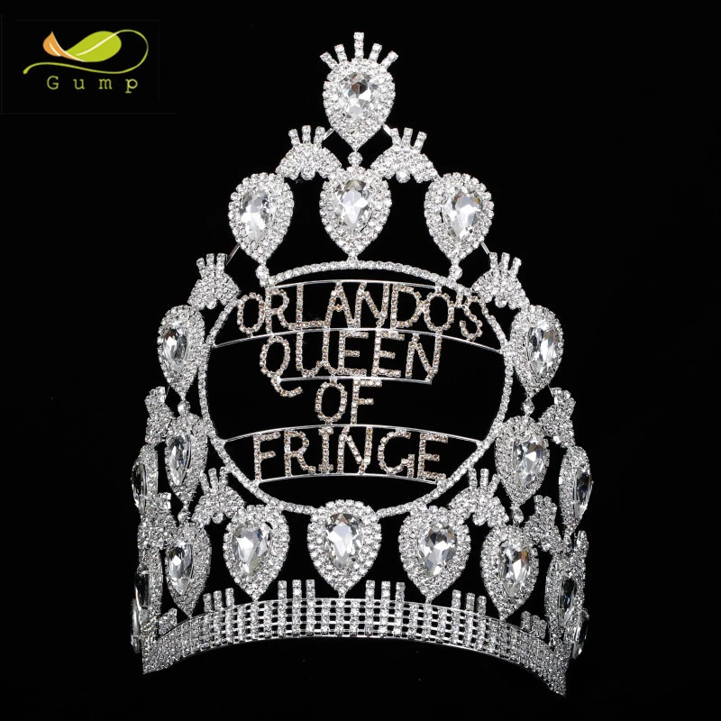 Custom Tiara Pageant Rhinestone Crown Crystal Hair Accessory