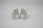 Custom wholesale kitchen tools spice bottle set ceramic salt and pepper shakers