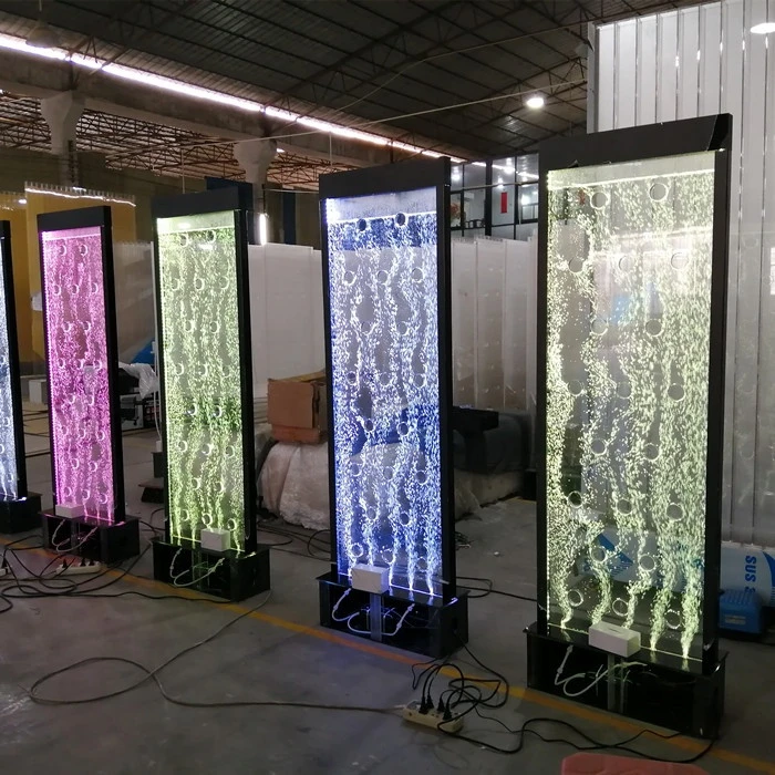 Customer made LED Bubble Water Feature Wall Acrylic Screens &amp; Room Dividers