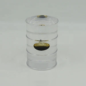 Customized Acrylic Resin Barrel Embedment Oil Drop Inside Clear Resin Craft
