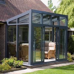 Customized aluminum sunroom with laminated tempered low-e glass garden room