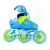 Import Customized CNC Chassis 3 Druber PU Wheels Mesh Material Adjustable Inline Skates Kids Shoes With Wheels from China