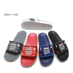 Customized Travel Beach Soft PVC Flat Shoes Hotel Slippers for Men Shoes