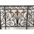 Import Customized villa decoration s elegant fancy wrought iron railing indoor metal french balcony stair railing from China