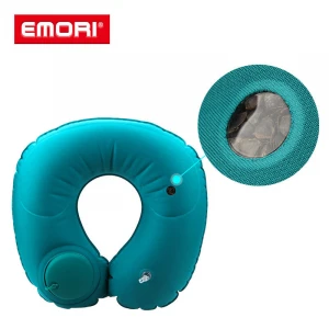 Customized Well-supported Camping Inflatable Headrest Soft TPU Buckwheat Foldable Self-inflating Pillow