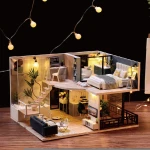 Cuteroom Diy wooden doll house The Satisfied Time