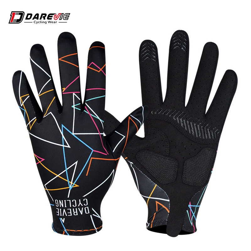 Darevie Custom bicycle outdoor sports glove spring/autumn  Anti-Slip/breathable professional full long finger cycling gloves