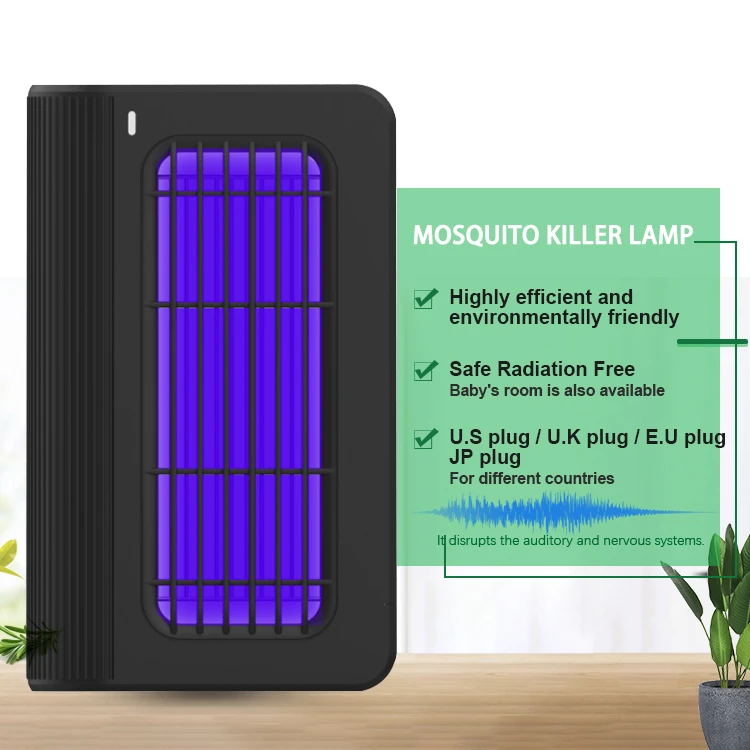 Dc High Voltage Electric Shock Anti Mosquito Control Killer Led Repellent Lamp