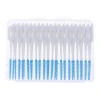 Dental Floss Interdental Brush Teeth Stick Soft Silicone Toothpicks With 40Pcs
