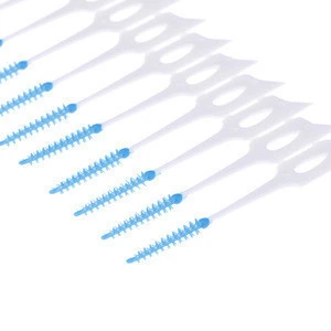 Dental Floss Picks Individually Wrapped Flosser Holder Teeth Abrasive Toothpick