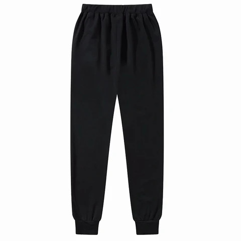 Design sweatpants and hoodie set unisex black cotton pants men wholesale sweatpants