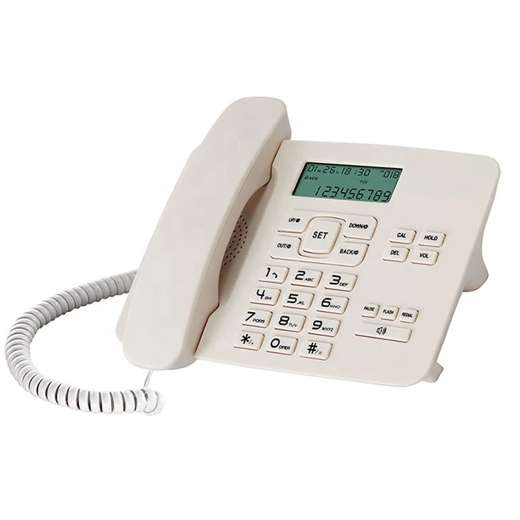 desktop caller id telephone business corded telephones hotel room fix telephone