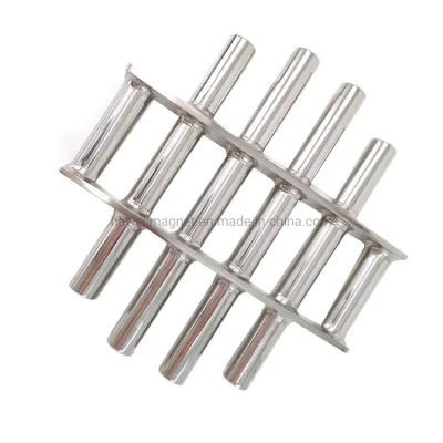 Diameter 300mm or Customized 10000gauss High Quality Rare Earth Neodymium Stainless Steel Magnetic Grate for Plastic Dryer Hopper Magnet