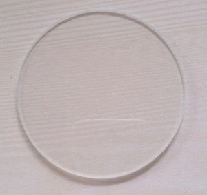 Diameter 83mm borosilicate glass sheet,clear flat glass with curved four corner for optical instrument,sight glass