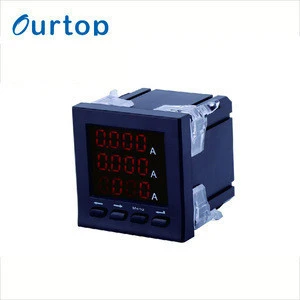 Digital Single Phase Panel Mount Current Meter With LED Display