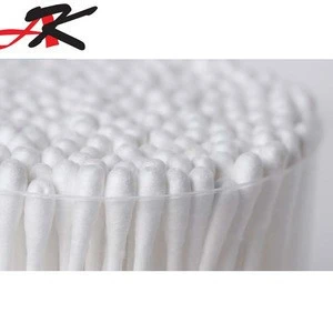 Disposable colorful double tip 6 inch wooden cotton buds