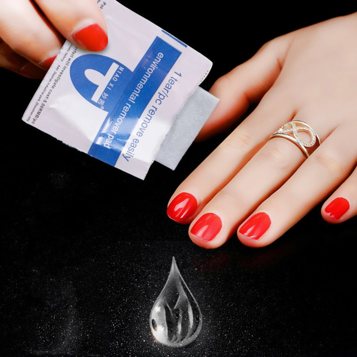 Disposable Easy Cleaner Soak Off Uv Gel Nail Polish Remover Wraps