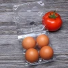 Disposable Packing boxes tray plastic chicken fresh egg holder customized 4 packs egg packaging