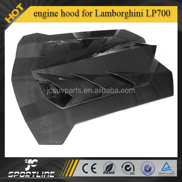 DM style carbon fiber rear engine hoods for Lamborghini Aventador LP700 15pcs/set