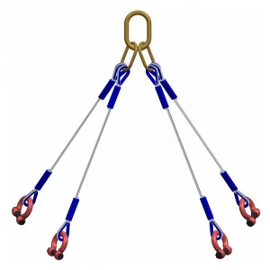 DNV2.7-1 Standard 12 Ton Offshore Container Steel Wire Rope Lifting Sling