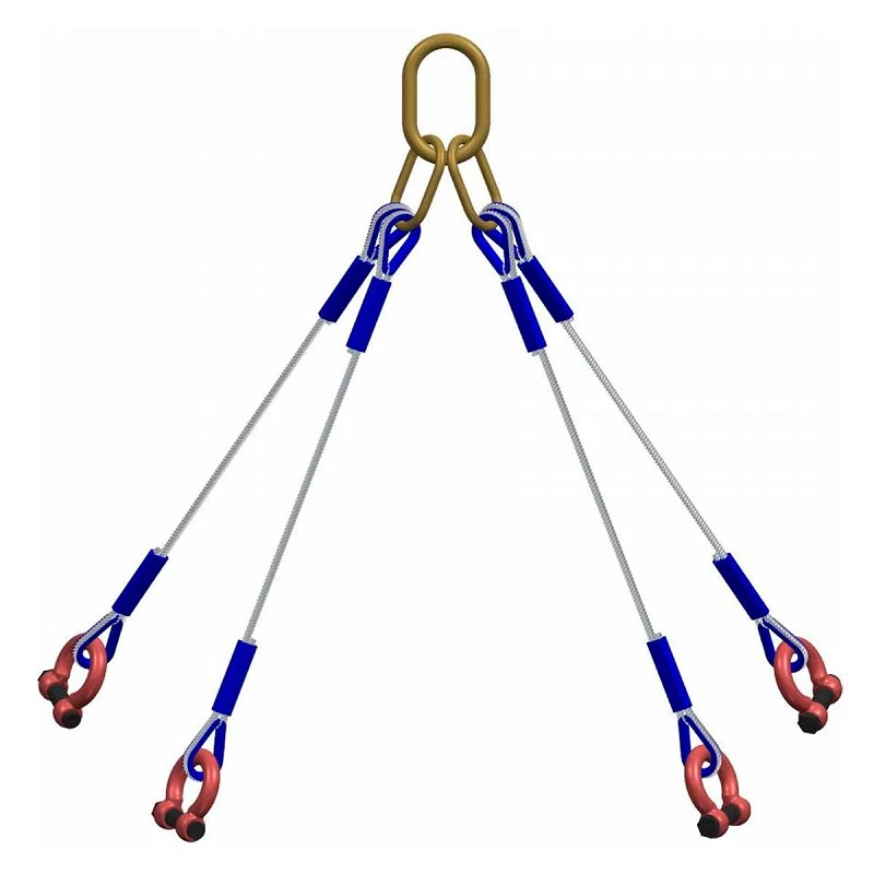 DNV2.7-1 Standard 12 Ton Offshore Container Steel Wire Rope Lifting Sling
