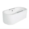 Double handrails household spa simple style adult independent acrylic bathtub