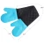 Import Double Silicone Non Slip Cotton Kitchen Baking Cooking Microwave Heat Resistant Oven Mitts Gloves from China