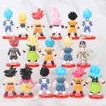 Dragon Ball Z Dragon Ball Super 66 Action Trunks, Goku, Vegeta & Goku Black Set of 4 Action Figures