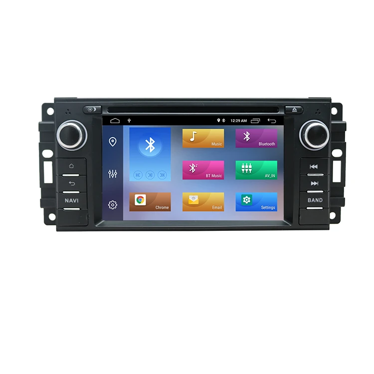 DSP Carplay Car Multimedia Player Android 10.0 For Dodge Challenger Jeep Wrangler JK Car GPS Auto Radio Stereo DVD Player SWC