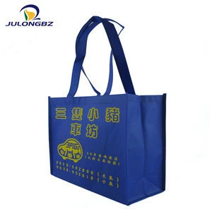 Durable newspaper nonwoven bags foldable printed laminated eco non woven bag