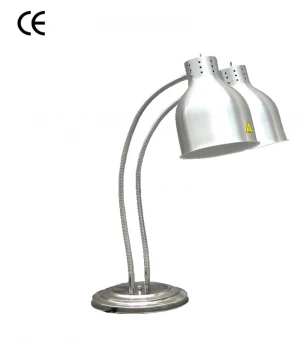 DW-2 Electric 2 bulbs keep warming lamp Heating food light double heat hotel buffet lamp