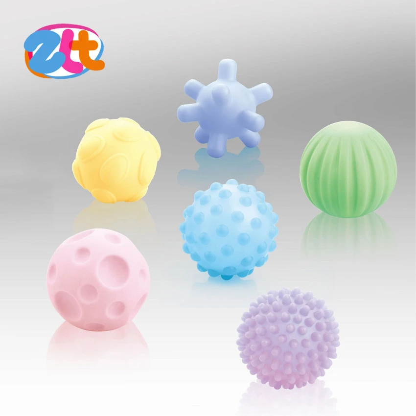 Early education colorful hand squeeze ball toy for kids