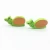 Import Eco-friendly 3D green snail animal shaped beads of wood 5mm thickness from China