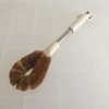 Eco-friendly  Coconut  Fiber  Pot Pan Brush with Stainless Steel Handle