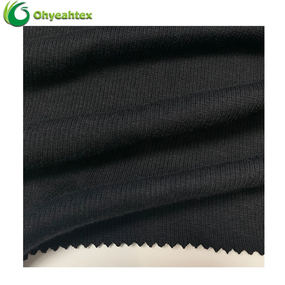 Eco-friendly Knit Stretch 70% Bamboo 30% Cotton 2x2 Rib Cuff Fabric