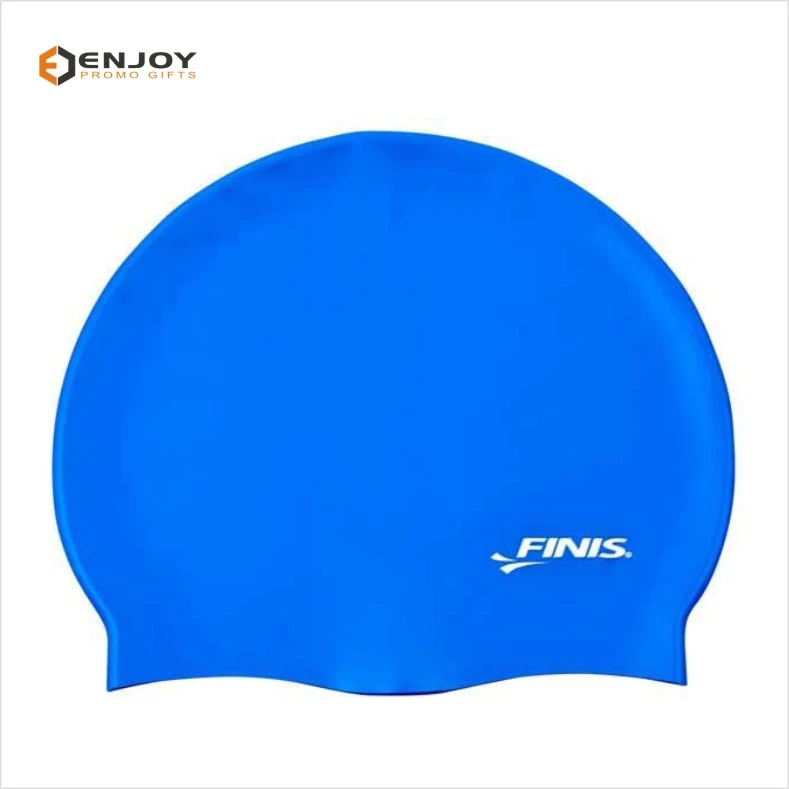 Eco-friendly Material Custom Logo Printed Silicone Swimming Cap