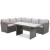 Import Economical custom design durable rattan corner Sofa outdoor furniture dining set from China