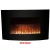 Import Electric Fireplace Wall Mounted Glass Fronted Fire Pebble Effect BLACK CURVED Electric Heater Fire Place Fireplace from China