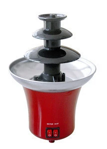 electric stainless steel chocolate fountain mini cheese fondue fountain with detachable tower