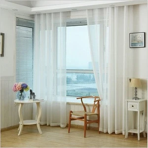 Elegant cheap decorative drape string organza turquoise design turkish windows curtains for the living room