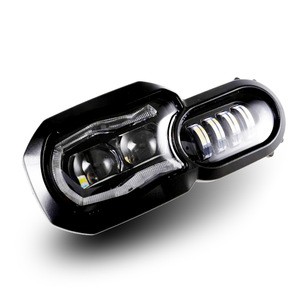 emark pass  motorcycle LED Headlight and clear cover For  f800gs F700GS F650GS Auto Lighting System