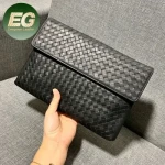Emg6937 Classic Intrecciato Man for Genuine Wristlet Men Clutches Leather Small Oversized Hand Purse Designer Envelope Clutch Bag